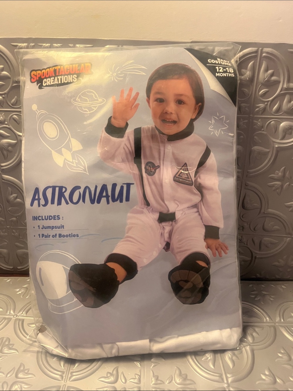 Baby Astronaut Costume - White